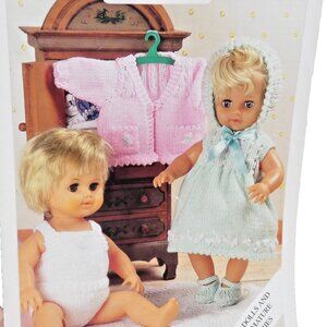 Vintage Pattern for Dolls & Premature Babies UK Double Knitting 2002